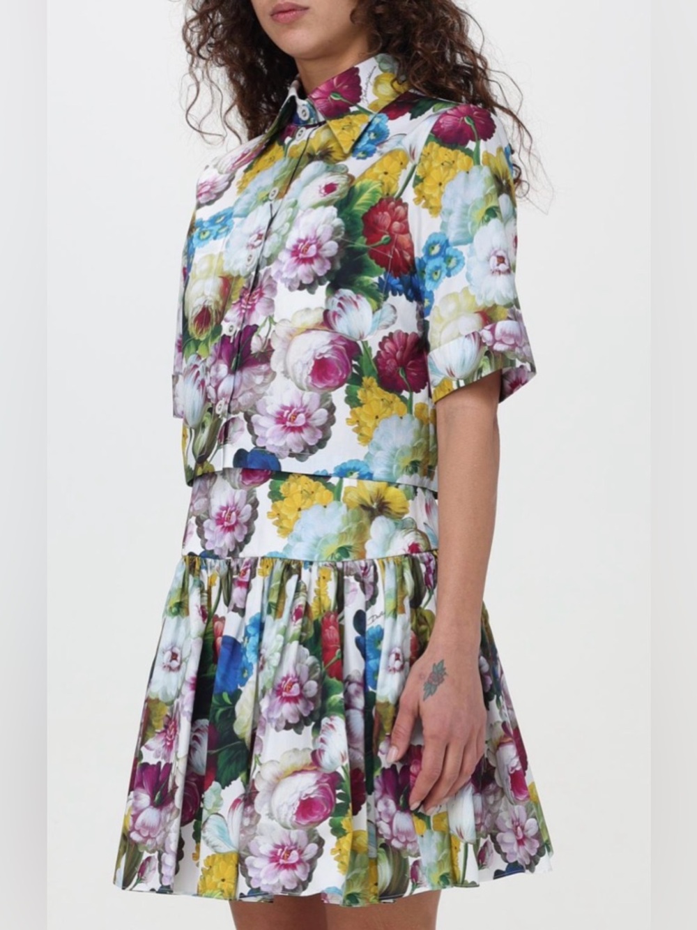 Dolce & Gabana ✨ Matching Set ✨ Nocturnal floral print top and skirt LIKE NEW